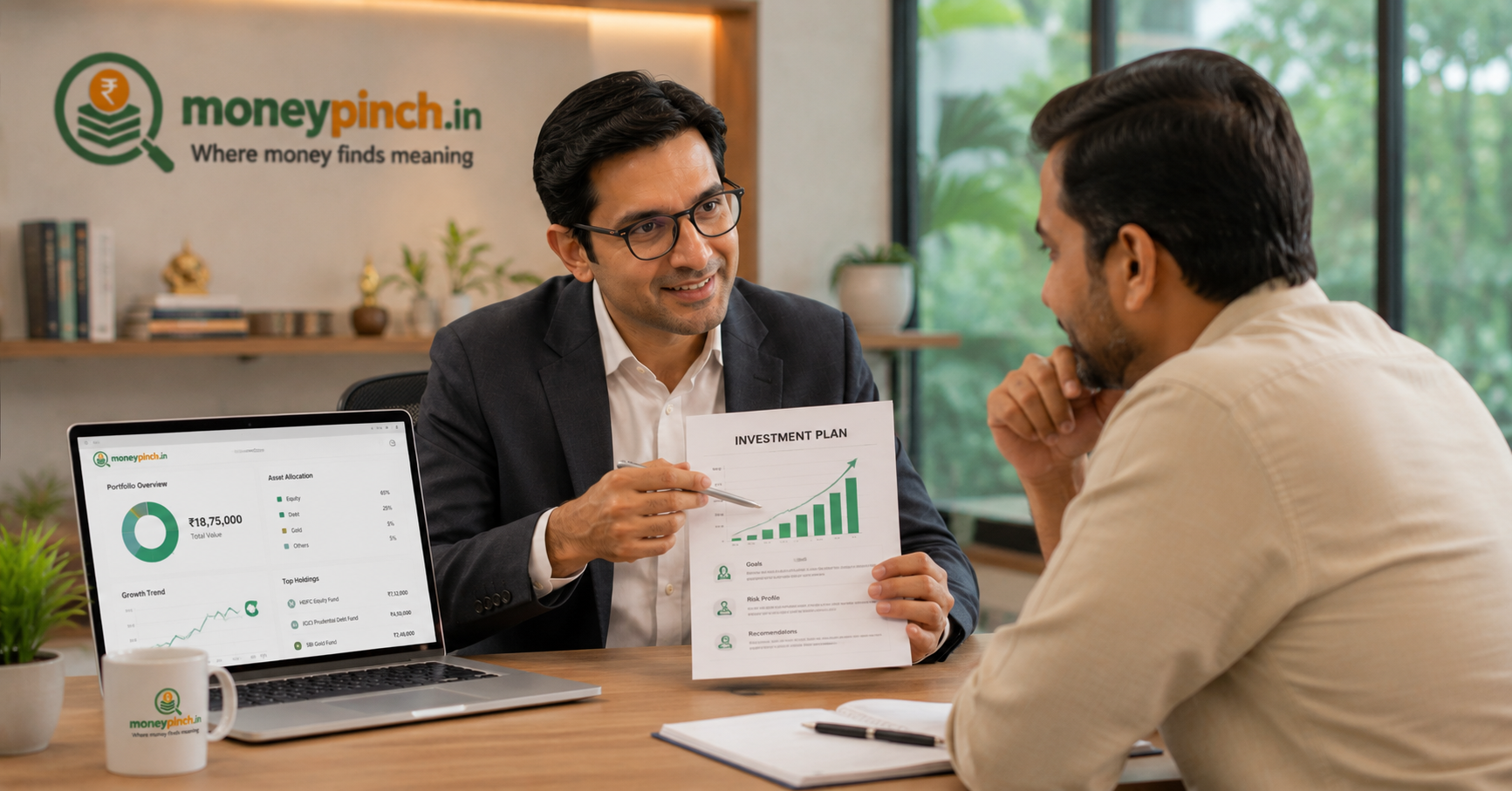 Advisor having a clear, honest conversation with a client