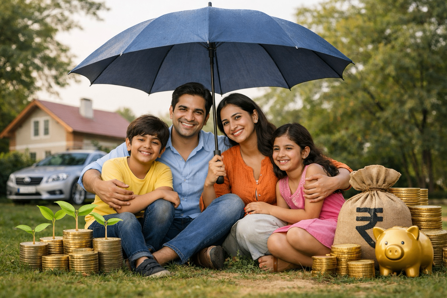 Indian family protected and prospering with MoneyPinch.in financial advisory